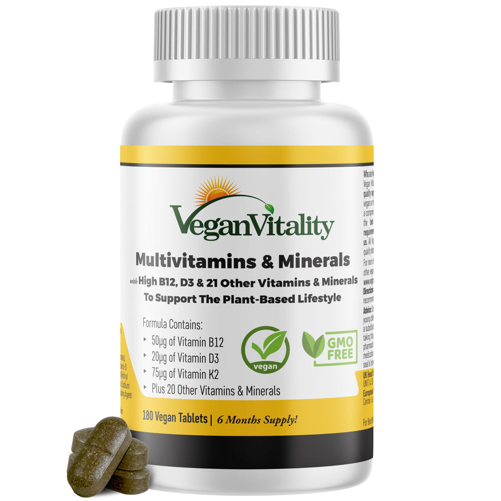 Vegan vitality multivitamins for women and men - 180 tablets