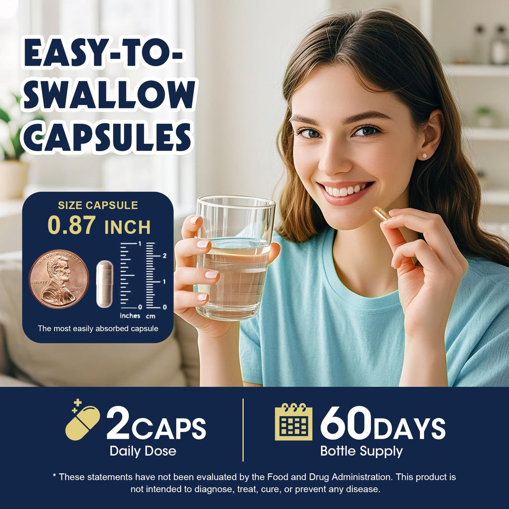 Close-up of clean-label cortisol supplement capsules and ingredients