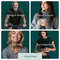 Vegan, non-GMO, gluten-free certification icons
