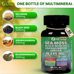 Vegan non-GMO sea moss capsules