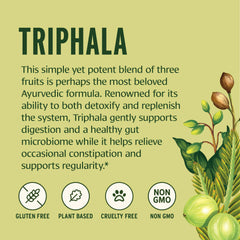 Non-GMO vegan Triphala powder packaging