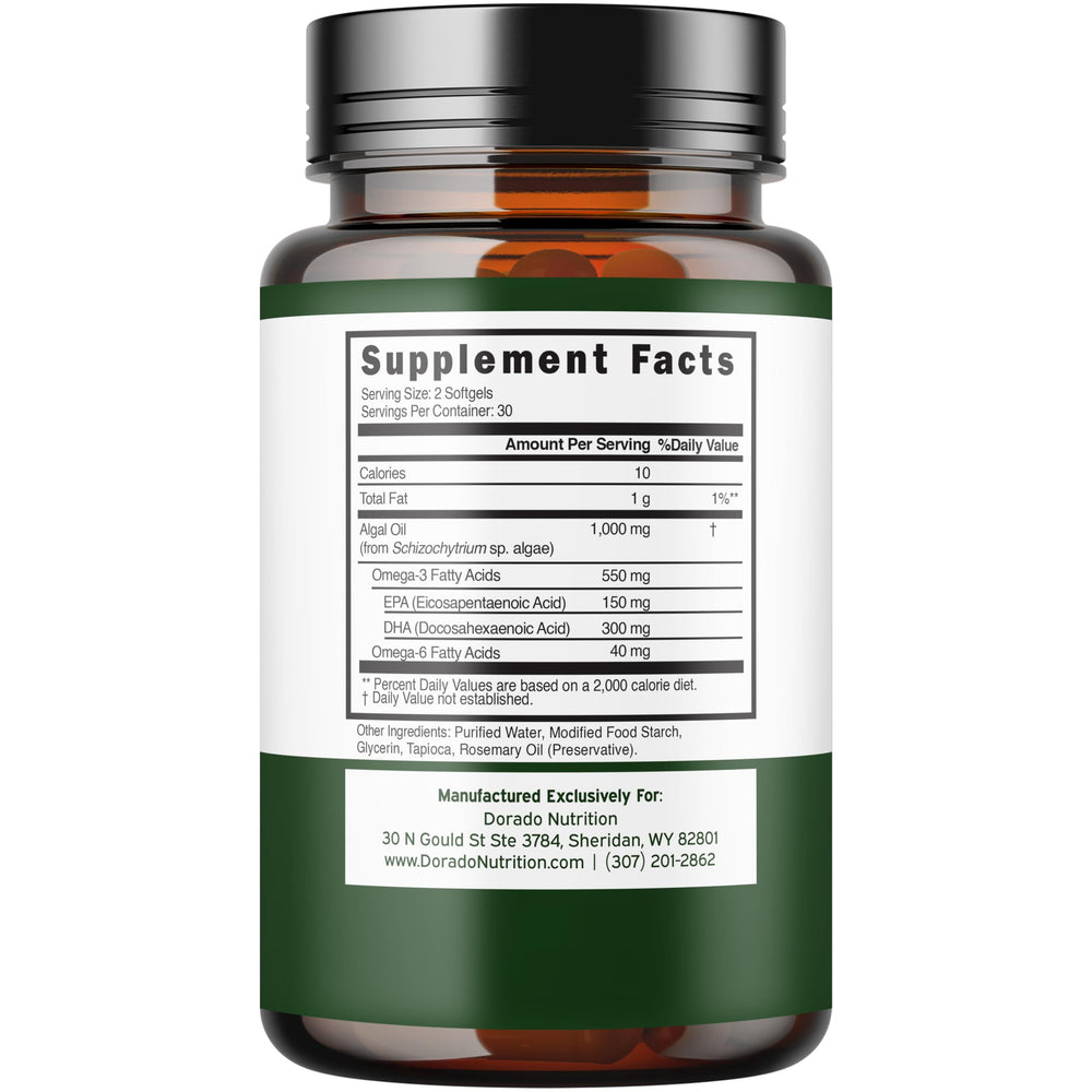 USA-made vegan Omega-3 supplement manufacturing facility