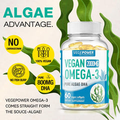 Carrageenan-free omega-3 DHA supplement packaging