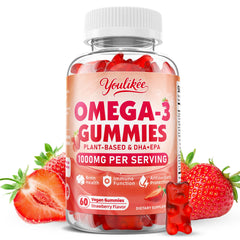 Front view of Vegan Omega-3 Gummies bottle