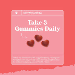Colorful layout of vegan prenatal gummies