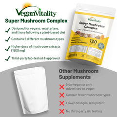 Lion's Mane and Cordyceps mushroom blend capsules