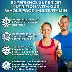 Methylated B12 and folate (5-MTHF) in the multivitamin formula