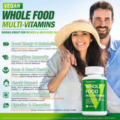 Serving scoop with VEGEPOWER multivitamin and organic fruits and vegetables