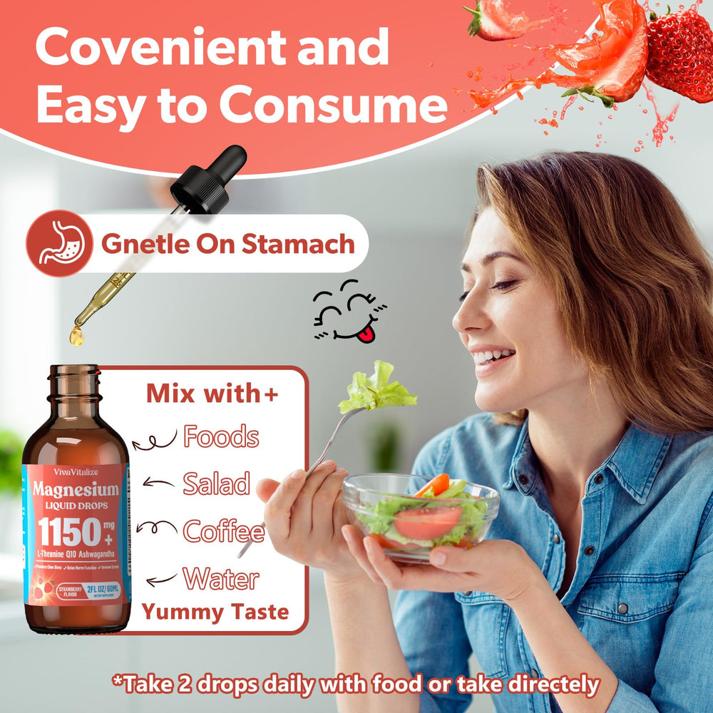 Vegetarian-friendly, allergen-free magnesium glycinate liquid