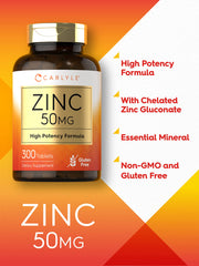 Vegetarian friendly zinc supplement packaging