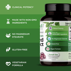 Vegetarian, gluten-free, GMO-free formula label