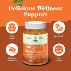 Plant-based, fish-free omega-3-6-9 gummies