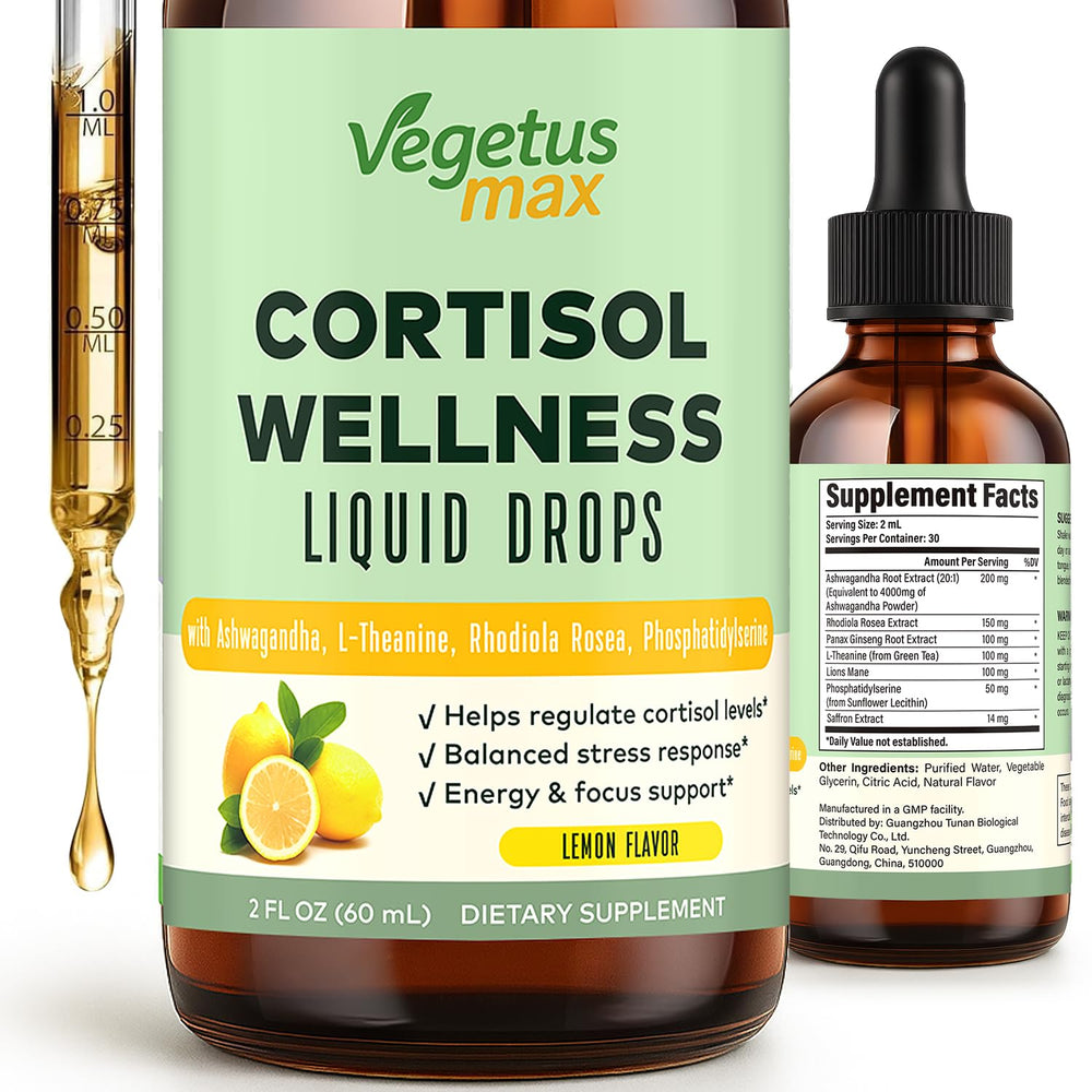 VEGETUSMAX Cortisol Drops bottle