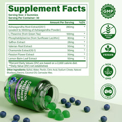 Front view of VEGETUSMAX Cortisol Gummies bottle