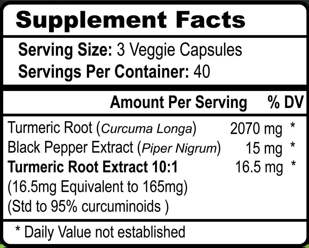 Veggie capsules containing turmeric curcumin