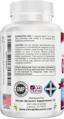 Capsules of Vein & Leg Circulation Supplement on a white background