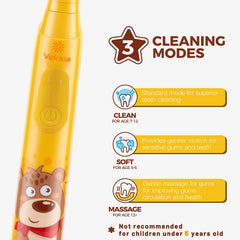 2-minute timer feature to encourage brushing