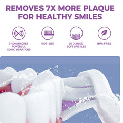 Vekkia Kids purple electric toothbrush side view