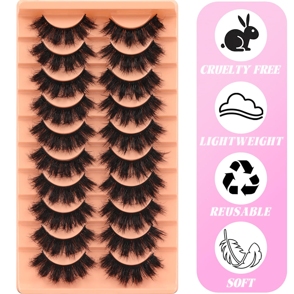 Veleasha Fluffy Lashes D Curl dense fibers for fuller eyes.