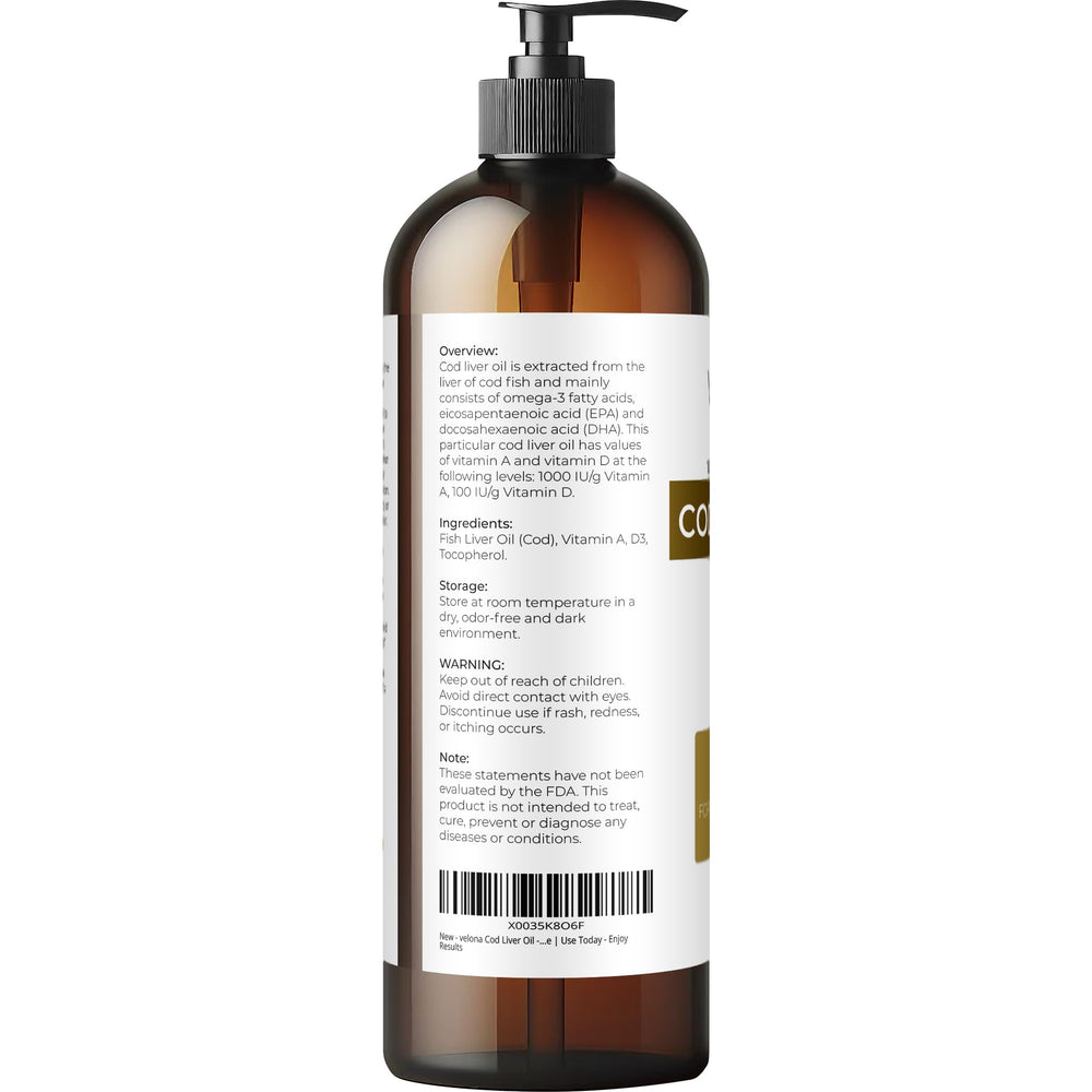 Arctic Norwegian sustainably sourced cod liver oil