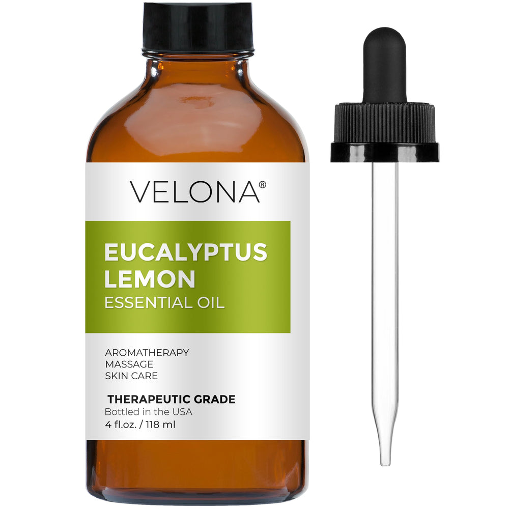 Velona Eucalyptus Lemon Essential Oil bottle 4 oz
