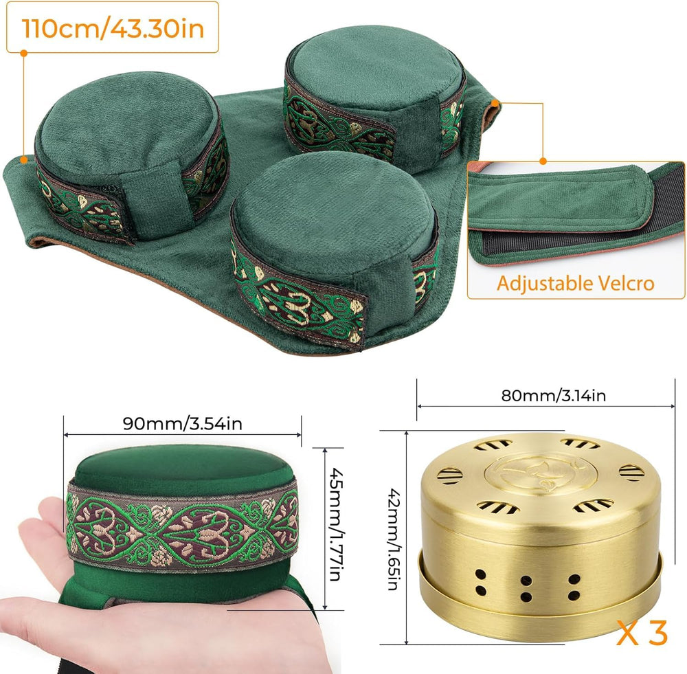 Copper tank moxibustion tool for neck and shoulders