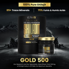 Shilajit resin with 85+ trace minerals and fulvic-humic blend