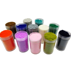 DIY decorations and scrapbooking with velvet powder for tactile patterns.