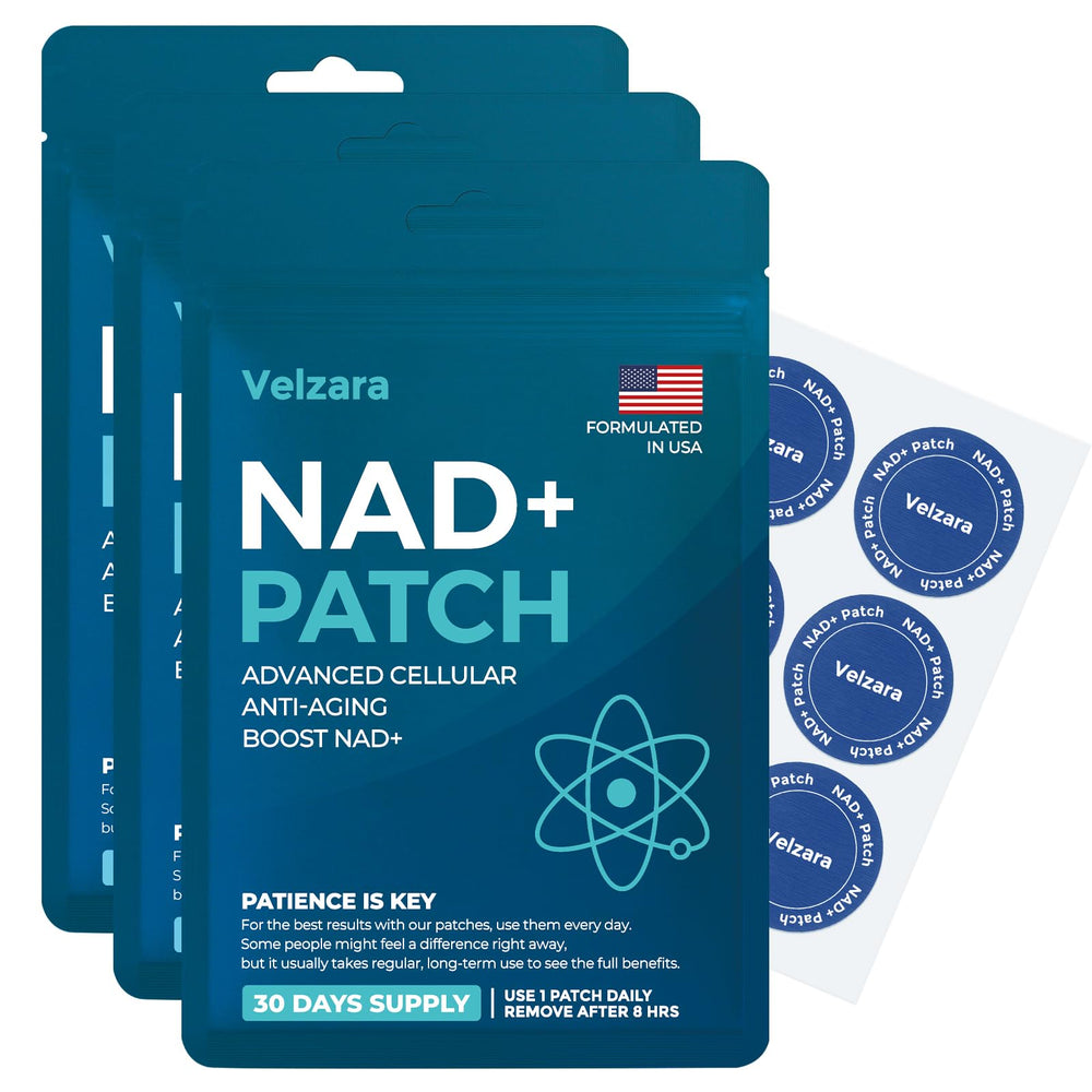 Front view of Velzara NAD+ Patches