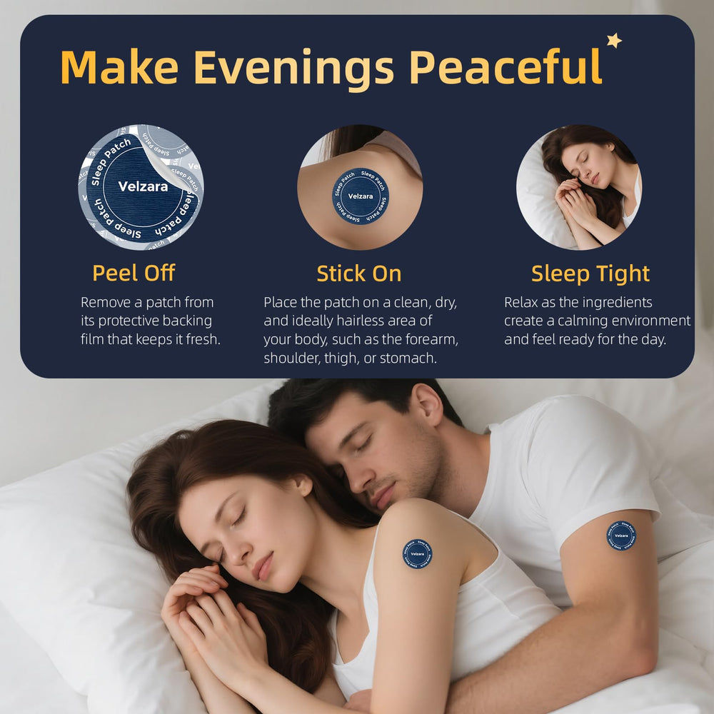 Multiple Velzara Sleep Patches displayed together