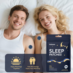 Velzara patch applied during bedtime routine