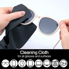 Cloth with carabiner clip attached to a keychain