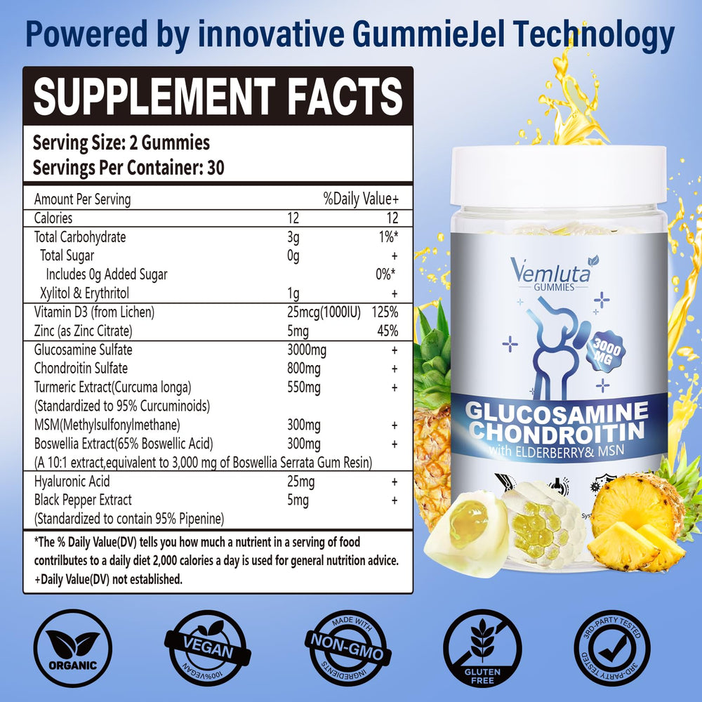 Gummy texture and pineapple flavor highlight