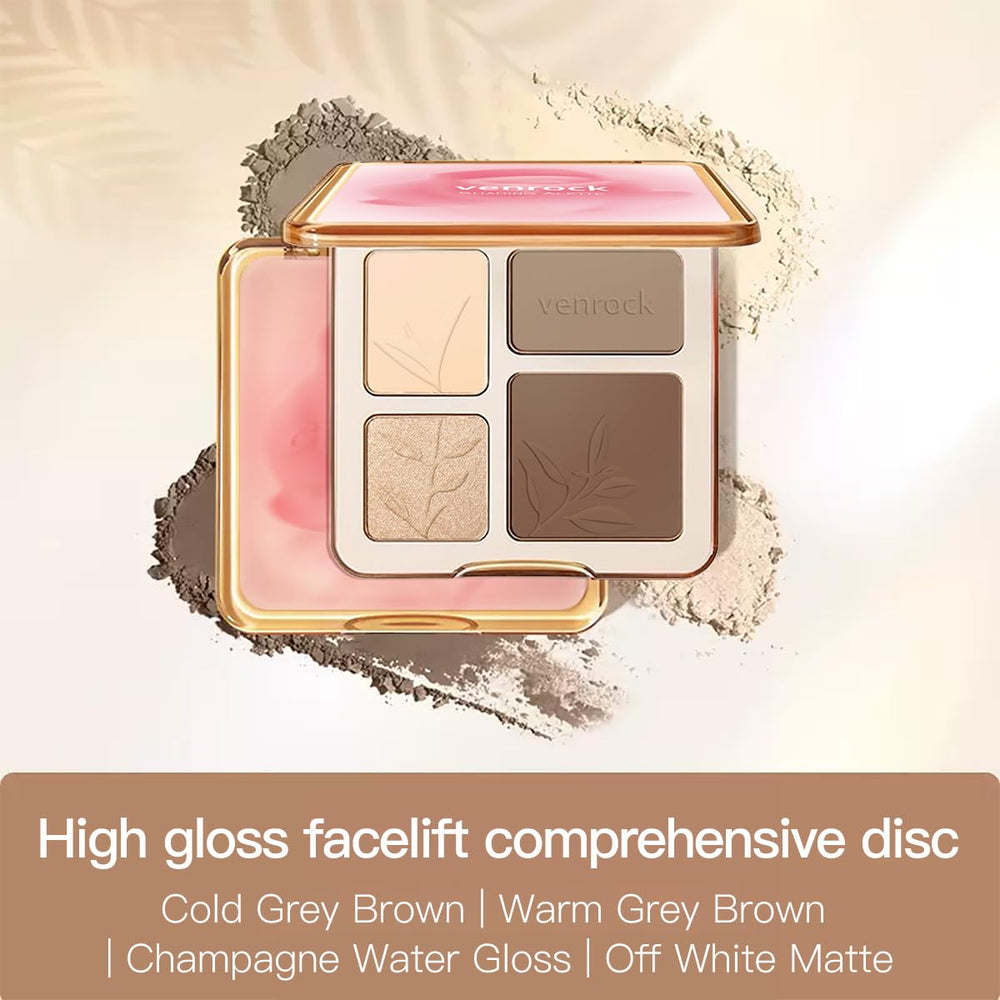 Venrock compact with mirror demonstrates portable makeup for on-the-go touch-ups.