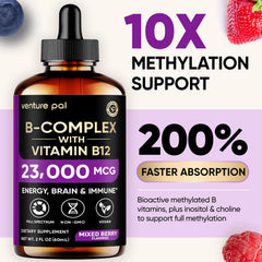 Close-up of product label highlighting B1–B7, B9, B12