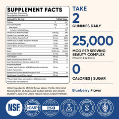 Bottle side view of Venture Pal Biotin Gummies