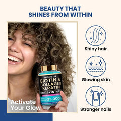 Unisex use image showing men and women taking gummies