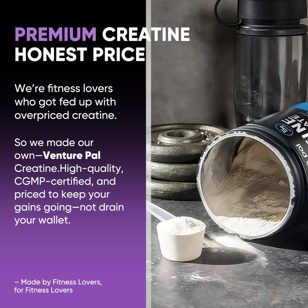 Close-up of fine micronized creatine powder texture