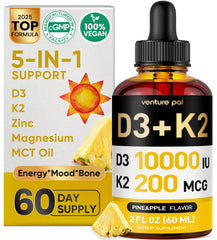 Venture Pal Vitamin D3 K2 bottle label