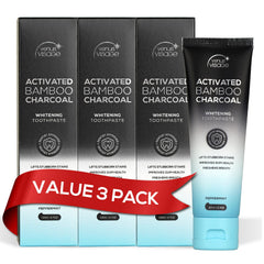 Venus Visage Activated Charcoal Toothpaste 3-Pack - hero image