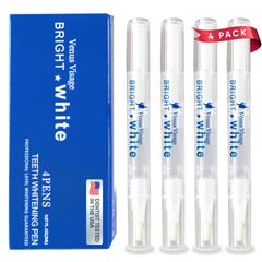 Venus Visage Teeth Whitening Pen 4-pack box and pens (mint)