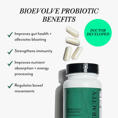 Close-up of Veracity probiotic capsules