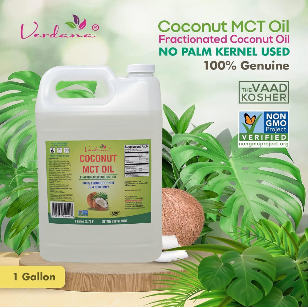 Verdana MCT Oil bottle and pour