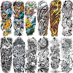 VERKSTAD 12-sheets full arm tattoos for bold arm coverage at festivals