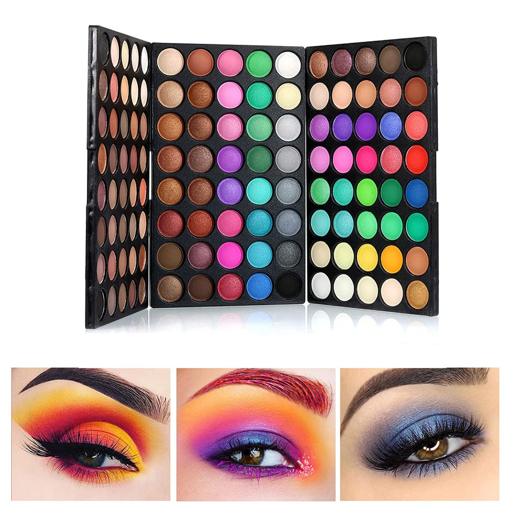 Veronni 120 Colors mini eyeshadow palette cover with vibrant shades for on the go looks