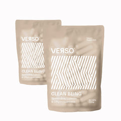 Bottle of Verso Clean Being Spermidine capsules viewed from the front