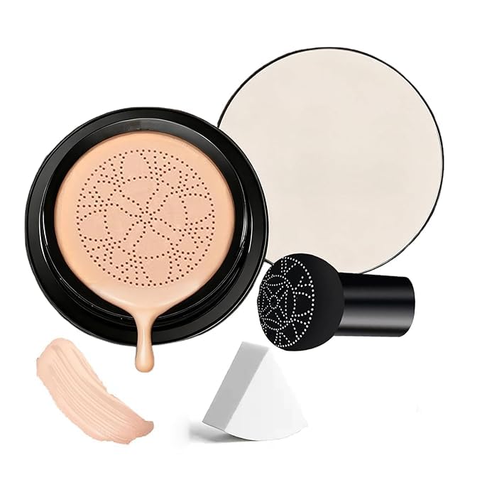 VerveFields Foundation Cushion Concealer compact for on-the-go touch-ups