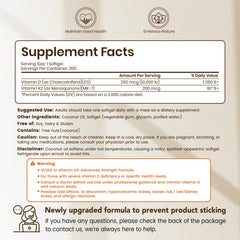 Close-up of D3 K2 MK-7 softgels with coconut oil