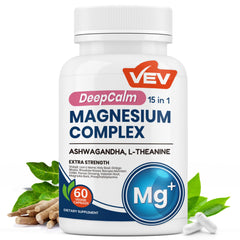 VEV DeepCalm 15-in-1 magnesium glycinate citrate complex capsules