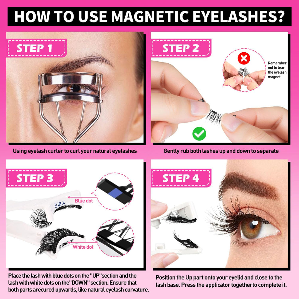 Vevela soft magnetic lashes no-glue design suitable for sensitive eyes